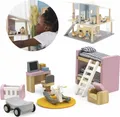 Produktbild: Viga-Möbel für Puppenhaus, Kinderzimmer, Maße 2x2x7,5 cm, 8 Teile 1 Set