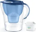 Produktbild: BRITA Wasserfilter-Kanne Marella XL bl Wasserfilter 3,5 l Fassungsvermögen 2,5 l gefiltertes Wasser Filterkartuschen-Wechselanzeige (125295)