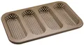 Produktbild: 4er Mini-Baguetteblech – Perfekt für knusprige Mini-Baguettes antihaftbeschic...