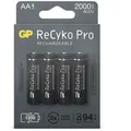 Produktbild: GP Recyko+ PRO Black NiMH AA Mignon 2000 mAh R2U - 4er Blister