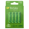 Produktbild: GP 4er Pack Recyko+ AA Mignon NiMH 2100 mAh Ready2Use Blisterpack Akkus Premium