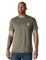Produktbild: Carhartt Force Herren-T-Shirt, lockere Passform, mittelschwer, kurzärmelig, Basilikum Heather, Mittel