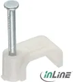 Produktbild: InLine Kabelklammer weiß Packung mit 100 100er (44020)