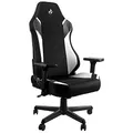 Produktbild: NITRO CONCEPTS X1000 Gaming Stuhl Bürostuhl Ergonomisch Schreibtischstuhl Drehstuhl mit Rollen Gaming Sessel Gaming Chair Pc Stoffbezug Belastbarkeit 135 Kilogramm - Schwarz/Weiß