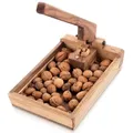 Produktbild: Nussknacker Nussöffner Holzknacker Akazienholz 25x18x10cm Hebelmechanismus