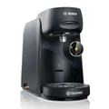 Produktbild: Bosch Tassimo finesse friendly Kapselmaschine TAS162E, 70 Getränke, intensiverer Kaffee auf Kopfdruck, Abschaltautomatik, nachhaltig, perfekt dosiert, 1400 W, schwarz/schwarz