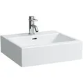 Produktbild: LAUFEN Living City Aufsatzwaschtisch, 1 Hahnloch mittig, mit Überlauf, 500x460mm, weiß, H8174320001041