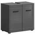 Produktbild: Waschbeckenunterschrank Soft ca. 60x56x34 cm Grau hochglanz
