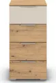 Produktbild: OTTO home Schubkastenkommode Highboard Sideboard Schubladenkommode Kommode Schlafzimmer ASTANA (Breite 40 cm / Höhe 81 cm), mit 4 geräumigen Schubladen, Kantengriff in Alufarben MADE IN GERMANY