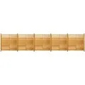 Produktbild: Home Deluxe Holz-Sichtschutzzaun Soma 5 Elemente und 6 Pfosten Natur