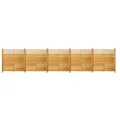 Produktbild: Home Deluxe - Holzzaun SOMA - Fichtenholz, 5x Element + 6x Pfosten - Breite: ca. 950 cm, inkl. Zubehör I Blickschutz Windschutz Sonnenschutz