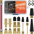 Produktbild: HENMI Fahrrad-Ventil Adapter Set, Alle Ventiladapter Fahrrad, Autoventil Adapter