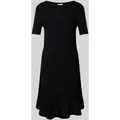 Produktbild: ROBE LÉGÈRE Regular Fit Kleid aus Viskose-Mix in Strick-Optik in Black, Größe XL