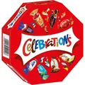 Produktbild: Celebrations Box mit Mars Snickers Bounty Twix Maltesers Galaxy - 269 Gramm