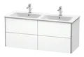 Produktbild: Duravit Xsquare Waschtischunterbau wandhängend für 233613 4 Schubkästen 1280 x 478 x 560 mm Weiß Matt - XS417501818
