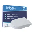 Produktbild: ForeverSenior Toilettensitzerhöhung 5 cm mit Absenkautomatik für D-Form Toilette