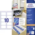 Produktbild: Avery-Zweckform C32010-25 Bedruckbare Visitenkarten, microperforiert 85 x 54 ...