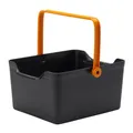 Produktbild: Fiskars Aufbewahrungsbox für Pflanzwerkzeuge und Gartenzubehör, 35,3 x 27,2 x 17,4 cm (BxTxH), Kunstharz, Schwarz/Orange, 1071305