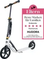 Produktbild: HUDORA BigWheel Style 230 Scooter - weiß - Aluminium-Roller mit großer Trittfläche - höhenverstellbar & zusammenklappbarer - für bis zu 120kg