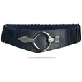 Produktbild: Caspar Taillengürtel GU300 Damen elastischer breiter Stretch Gürtel blau 88 für Körperumfang 95-115 cm