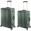Produktbild: London | 2er Set | Trolleys 4 Rollen | Polycarbonat Hartschale | Alu-Rahmen | Reisekoffer M+L