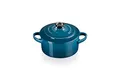 Produktbild: LE CREUSET Mini-Cocotte aus Steinzeug, 200 ml, 10 x 5 cm, Deep Teal, 71901106420100