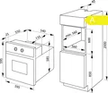 Produktbild: Amica Einbaubackofen Edelstahl 62L Umluft Steam Clean A EB 947610 E