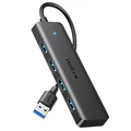 Produktbild: UGREEN 4-Port USB 3.0 Hub Verteiler 5Gbps USB Mehrfachstecker Splitter für MacBook, iMac, Surface, Dell, Thinkpad, USB Stick, Mobile HDD, Desktop PC und mehr (15cm)