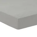 Produktbild: TRAUMSCHLAF Frottee Spannbettlaken Stretch – Weiches, dichtes 180 g/qm Spannbetttuch mit Rundumgummi – ideal für Matratzen bis 30 cm – 90x200-100x200 cm, grau