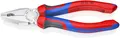 Produktbild: KNIPEX Kombizange auf SB-Karte verchromt mit Comfort-Griffen 180 mm, 03 05 180 SB