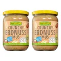 Produktbild: Rapunzel Erdnussmus Crunchy mit Salz, 2er Pack (2 x 500 g) - Bio