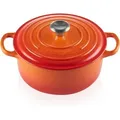 Produktbild: Le Creuset - Signature Bräter rund 20 cm ofenrot