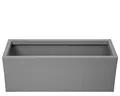 Produktbild: Ondis24 Pflanzkübel Basalt, 57L Pflanzvolumen, rechteckig, Blumenkasten mit Wasserspeicher in Beton-Optik, Balkon Terrasse, Blumenkübel (Grau, 57 Liter)
