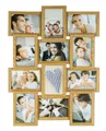 Produktbild: Levandeo® Bilderrahmen Collage, levandeo Bilderrahmen Collage 45x58cm 12 Fotos 10x15 Eiche MDF Holz
