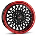 Produktbild: 1x BORBET DESIGN B black rim red 7.0Jx17 4x100 ET30