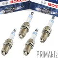 Produktbild: 4x BOSCH FR7LDC+ Zündkerzen 0242235668 Super Plus für VW Golf Seat Skoda Octavia