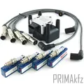 Produktbild: Zündspule Zündkabel Zündkerzen für Audi A3 VW Bora Golf IV Polo 1.6 AEH AKL APF