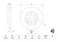 Produktbild: BOSCH Bremsscheibe 0986479b89 belüftet 257mm 22mm für Opel Fiat