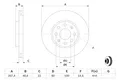 Produktbild: 2X 0 986 479 B89 BOSCH Bremsscheibe für FIAT,OPEL