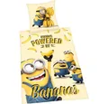 Produktbild: Herding Bettwäsche Minions, 80 x 80 + 135 x 200 cm Bananen Bettbezug Kissenbezug Baumwolle atmungsaktiv