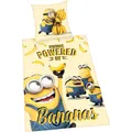 Produktbild: Herding Minions Bettwäsche 80x80+135x200 cm Bananen Bettbezug Kissenbezug