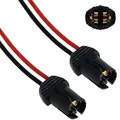 Produktbild: 2x W5W T10 Stecker Fassung Standlicht Parklicht Sockel Glassockel Stecksockel