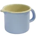 Produktbild: Riess Emaille Schnabeltopf 0,5 l blau Milchtopf Pastell nickelfrei Induktion