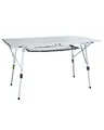Produktbild: Uquip Campingtisch Variety L Silver I 70 x 51 x 120 cm I kompakter Falttisch mit 30 kg Traglast I Stabiler Klapptisch aus Aluminium I tragbarer Outdoor-Tisch für Camping, Picknick, Festivals & Garten