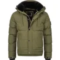 Produktbild: Alessandro Salvarini Herren Winterjacke AS-281 mit Teddyfell & abnehmbarer Kapuze