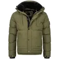 Produktbild: Alessandro Salvarini Winterjacke ASFabiano mit warmem Teddyfell und abnehmbarer Kapuze grün XXL (56)