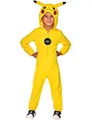 Produktbild: Amscan - Kinderkostüm Pikachu, Fleece-Jumpsuit mit Kapuze, Pokemon, Motto-Party, Karneval, 104, Gelb