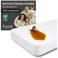 Produktbild: Matratzenschutzbezug Buymax, Wasserdicht Matratzenschoner mit Rundumbezug bis 60° Waschbar weiß 70 cm x 140 cm