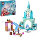 Produktbild: LEGO Disney Frozen Elsas Eispalast, Eiskönigin-Schloss-Spielzeug mit Prinzessin Elsa und Anna Puppen, plus 2 Tierfiguren, tolles Geschenk für 4-jährige Mädchen und Jungen 43238