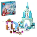 Produktbild: LEGO Disney Frozen Elsas Eispalast, Eiskönigin-Schloss-Spielzeug mit Prinzessin ELSA und Anna Puppen, Plus 2 Tierfiguren, tolles Geschenk für 4-jährige Mädchen und Jungen 43238